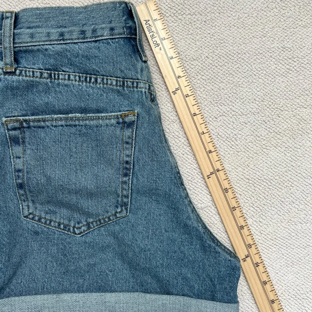 URBAN OUTFITTERS BDG BLUE JEANS SHORTS MOM HIGH WAISTED VINTAGE STYLE Size: 27 - Picture 12 of 16